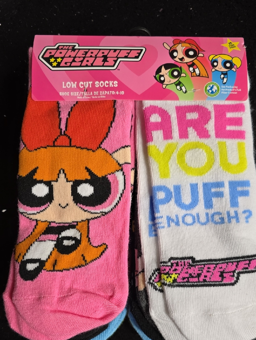 HOST PICK. NWT. 10 Pairs. Girl's The Powerpuff Girls Low Cut Socks Size 4-10